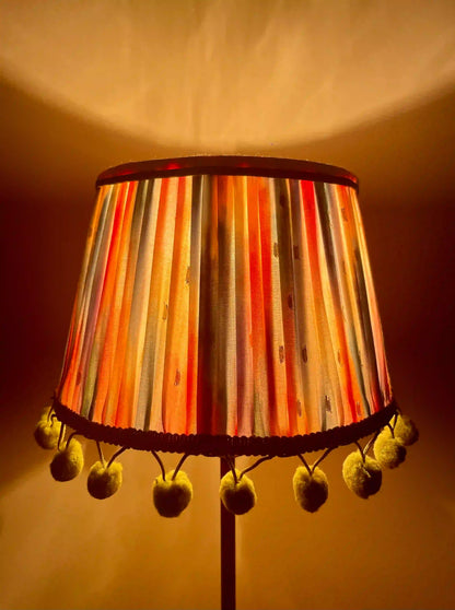 Abat-jour tambour plissé froncé pastel - C’est pas Versailles ici !