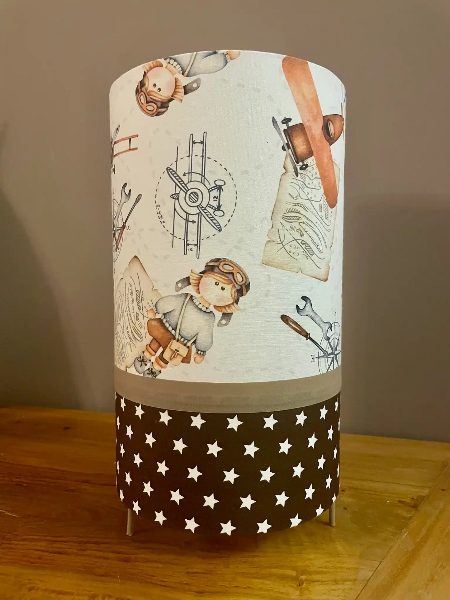 Lampe à poser « Petit pilote dans les étoiles! »